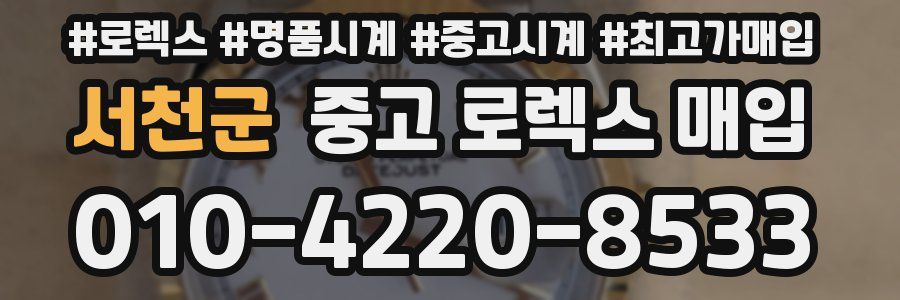 서천군 중고 로렉스 매입