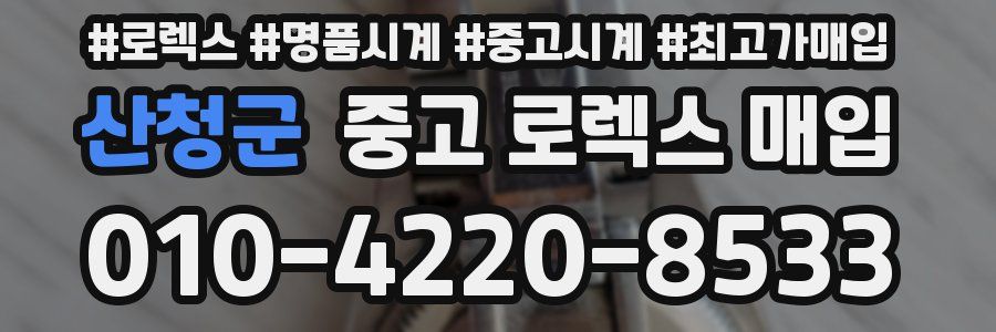 산청군 중고 로렉스 매입