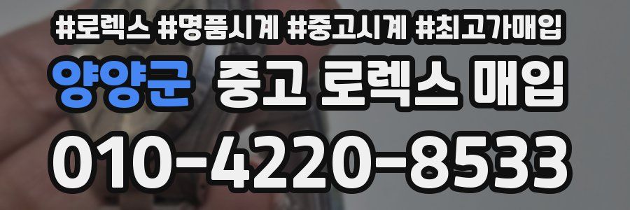 양양군 중고 로렉스 매입
