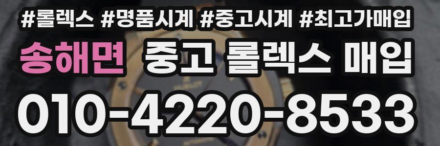 송해면 중고 롤렉스 매입