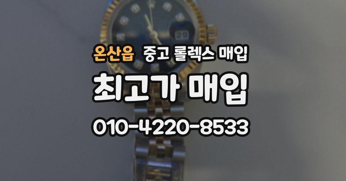 온산읍 중고 롤렉스 매입