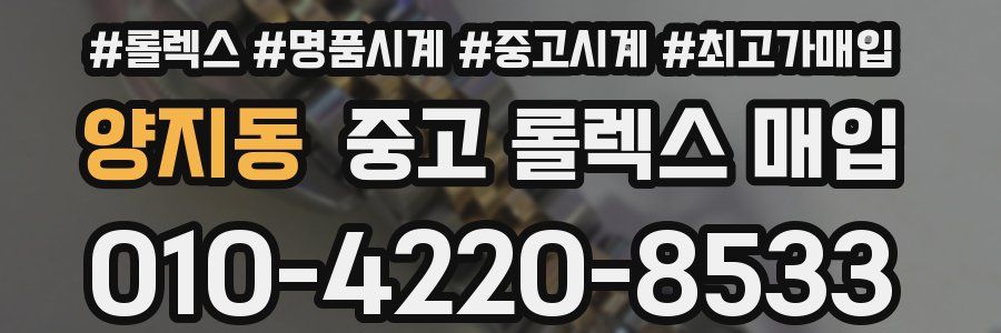 양지동 중고 롤렉스 매입