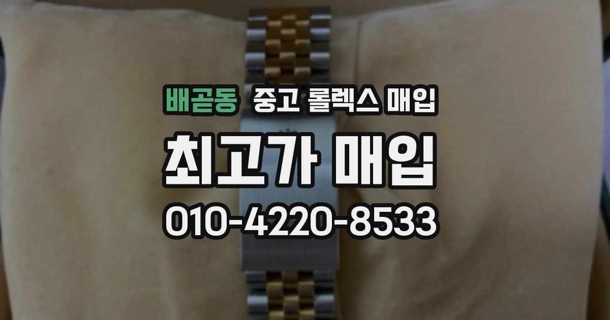 배곧동 중고 롤렉스 매입