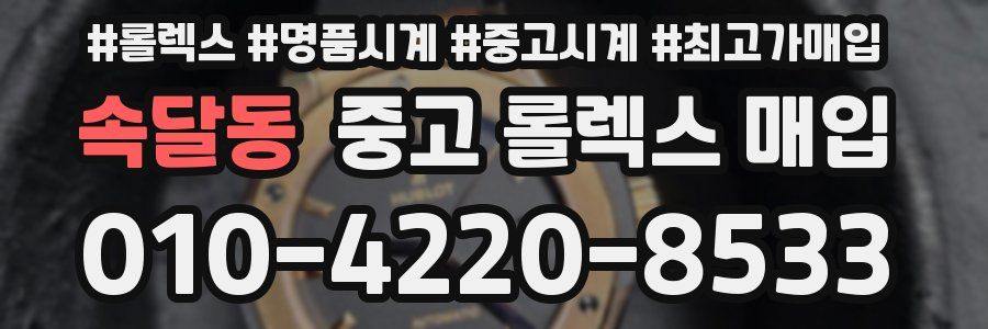 속달동 중고 롤렉스 매입