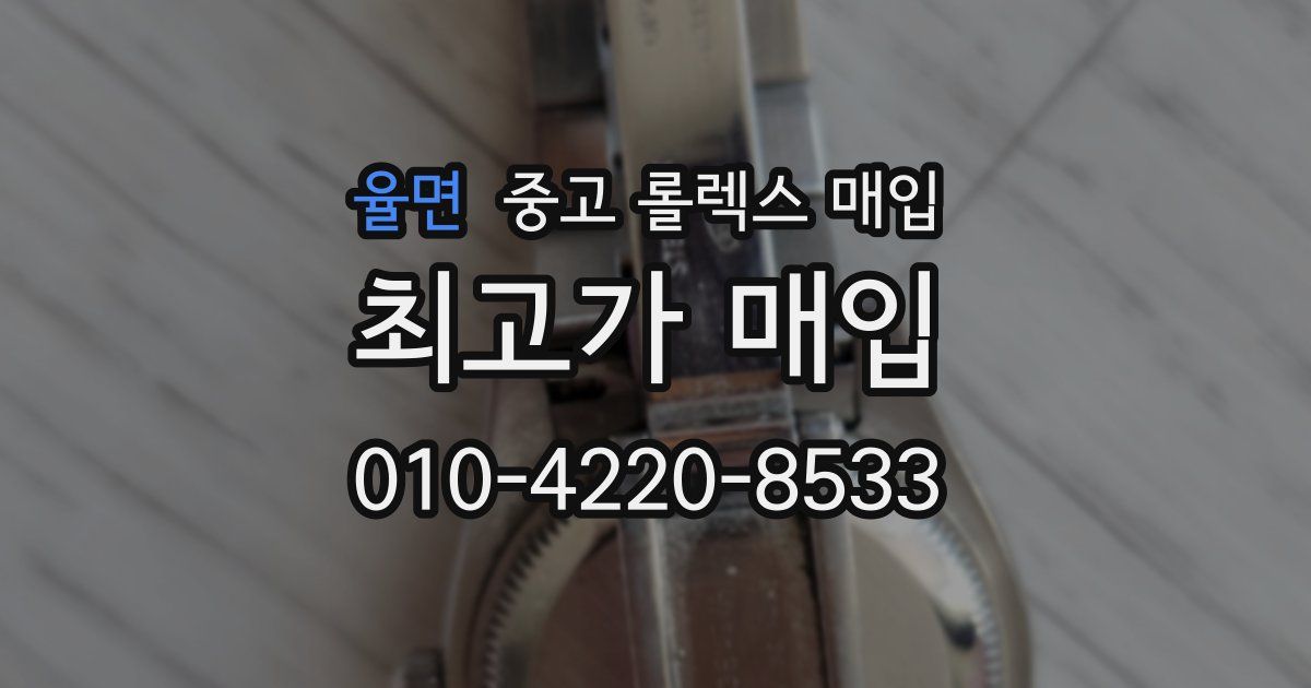 율면 중고 롤렉스 매입