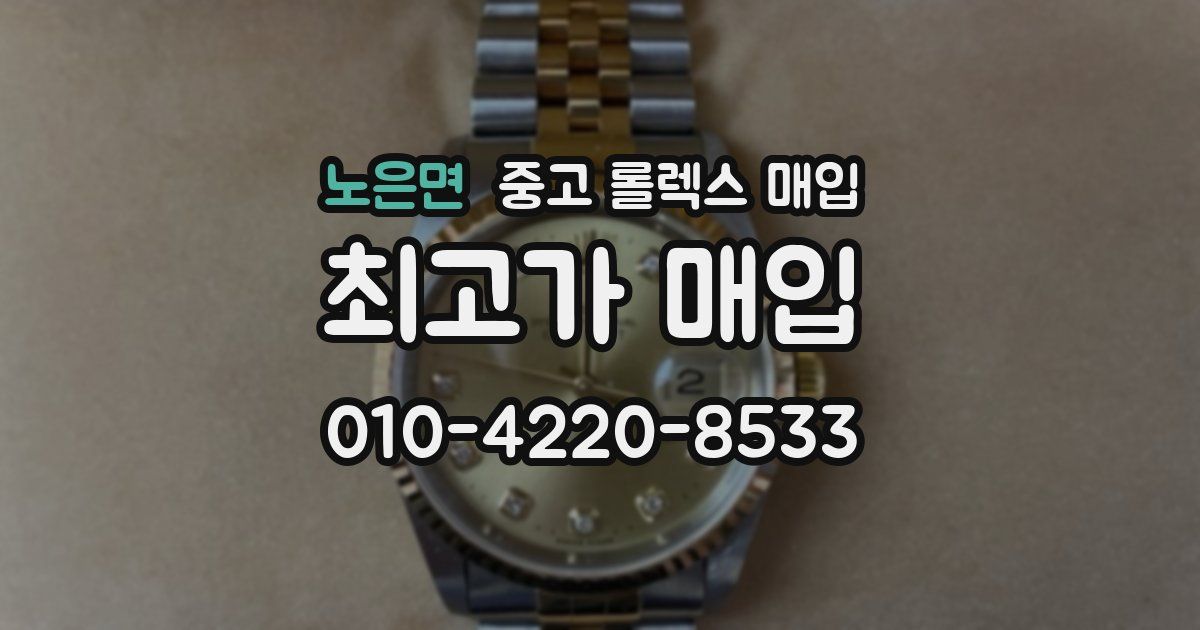 노은면 중고 롤렉스 매입