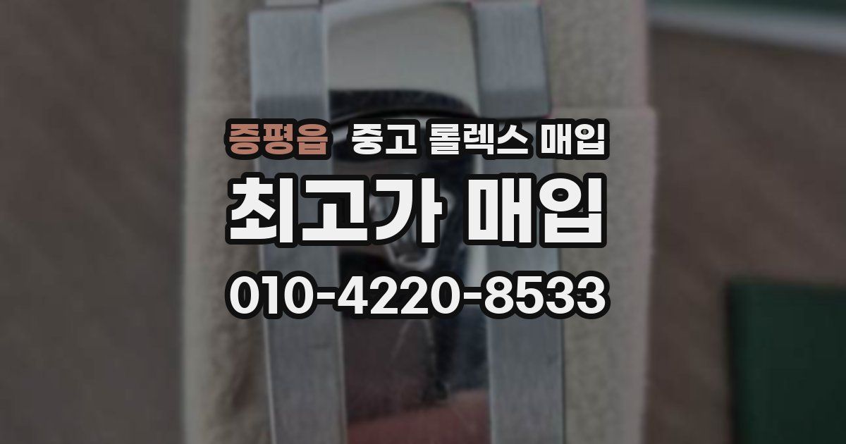 증평읍 중고 롤렉스 매입