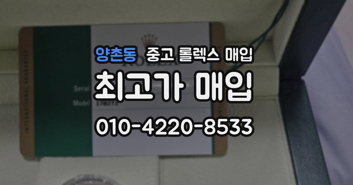 양촌동 중고 롤렉스 매입