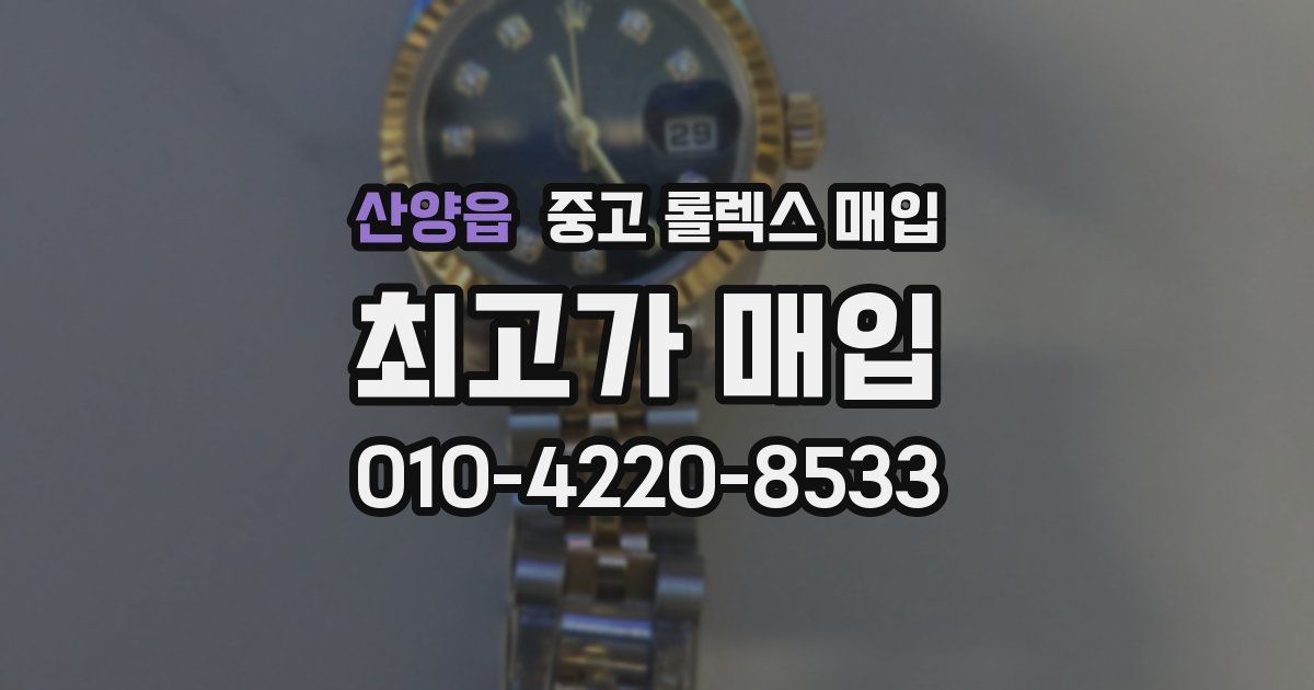 산양읍 중고 롤렉스 매입