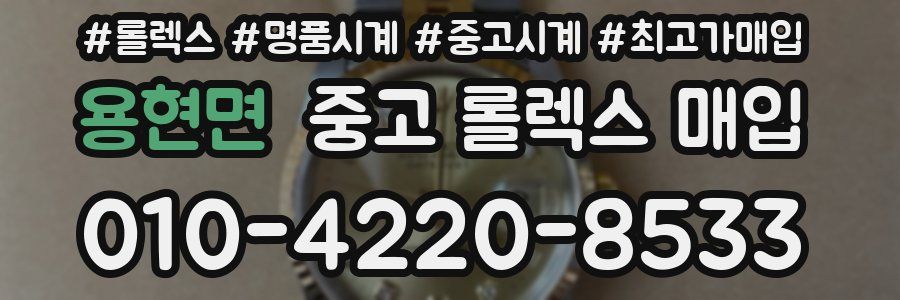 용현면 중고 롤렉스 매입