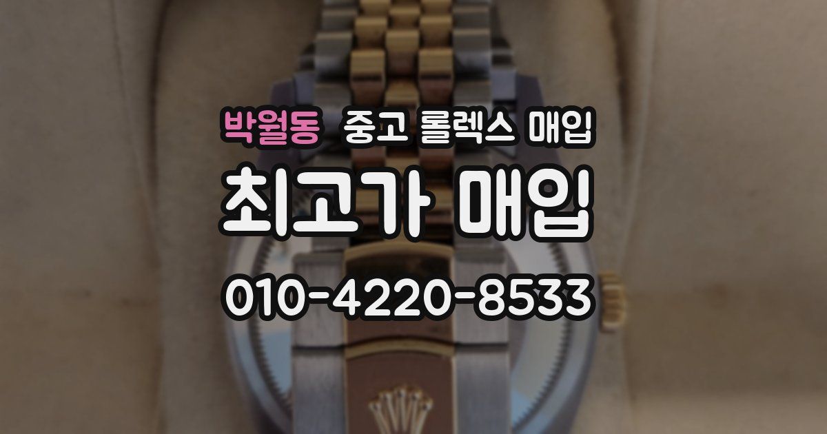 박월동 중고 롤렉스 매입