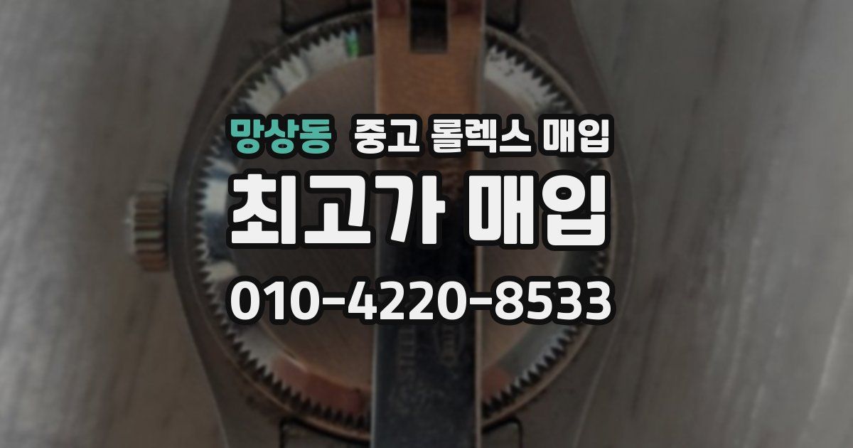 망상동 중고 롤렉스 매입