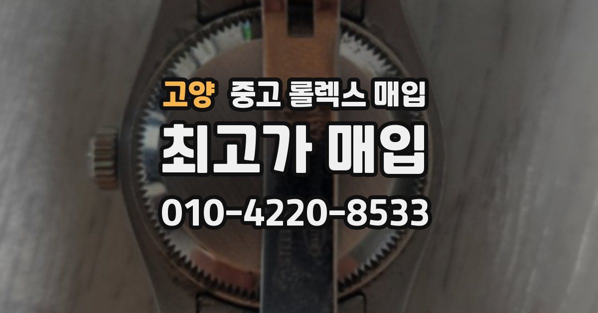 고양 중고 롤렉스 매입