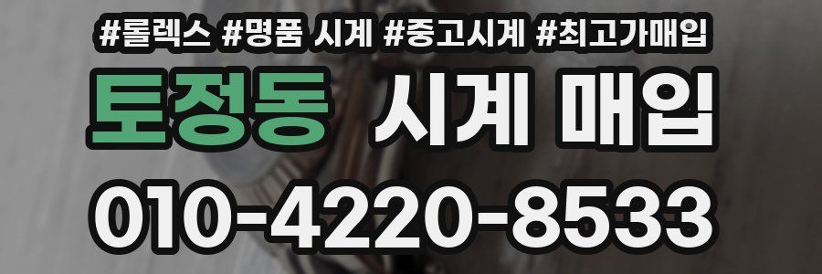 토정동 시계 매입