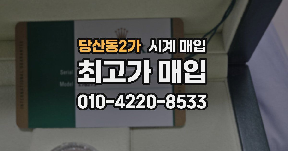 당산동2가 시계 매입