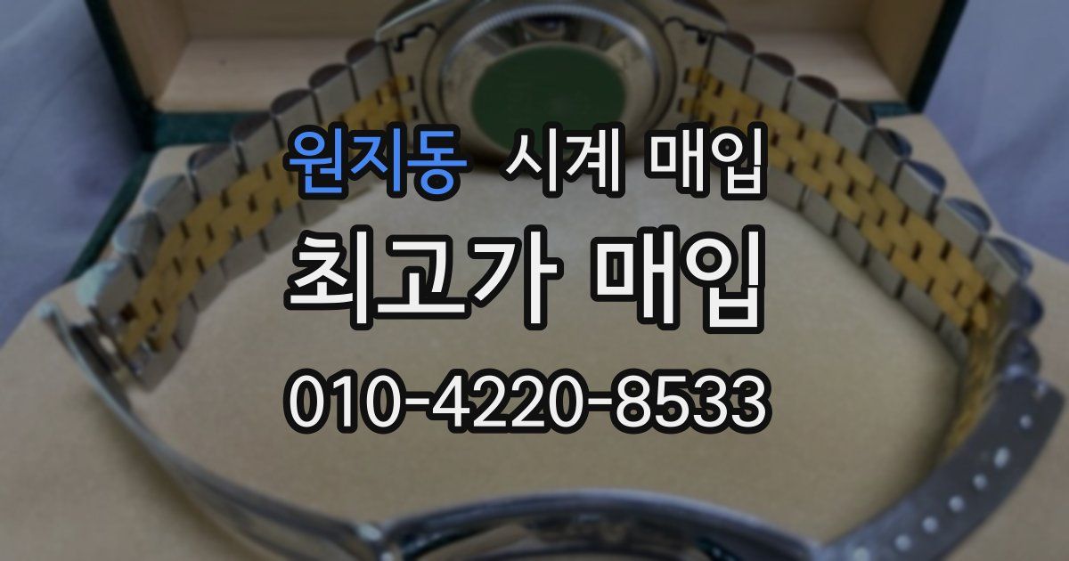 원지동 시계 매입
