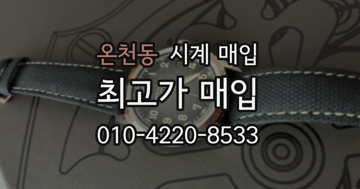 온천동 시계 매입