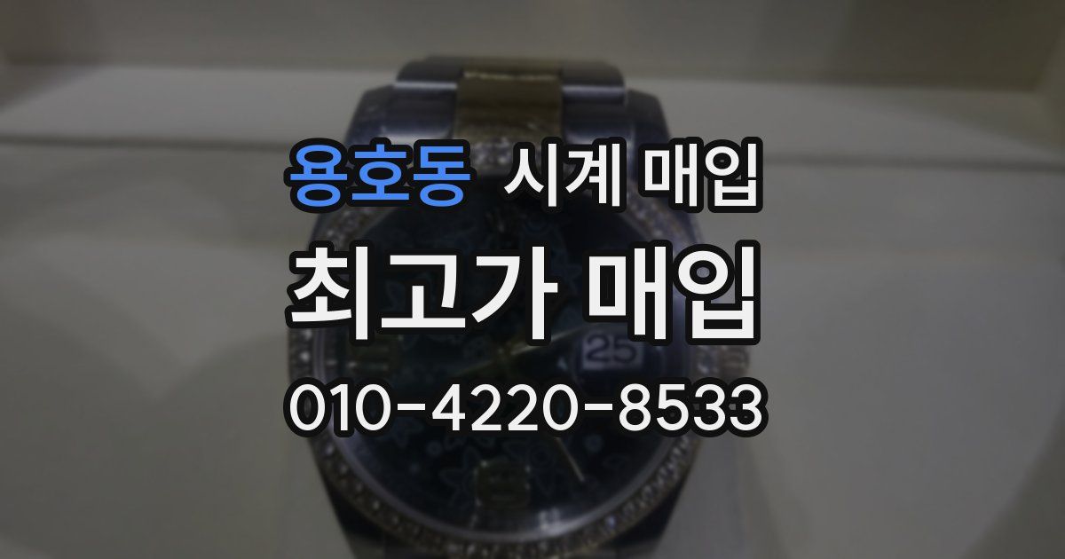 용호동 시계 매입