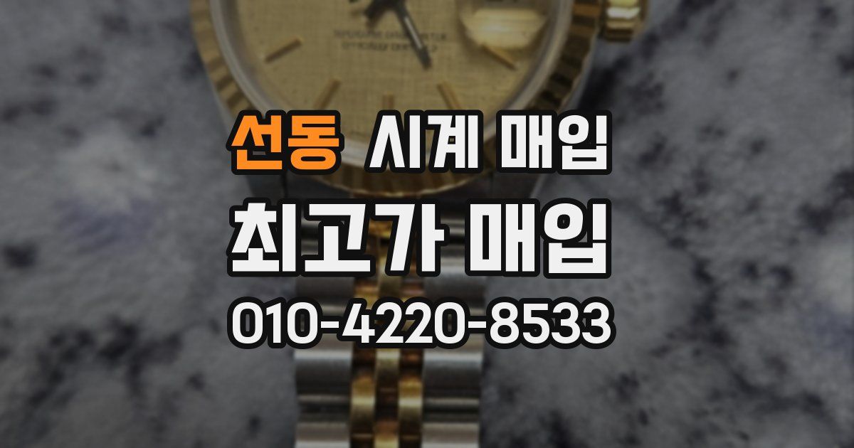 선동 시계 매입