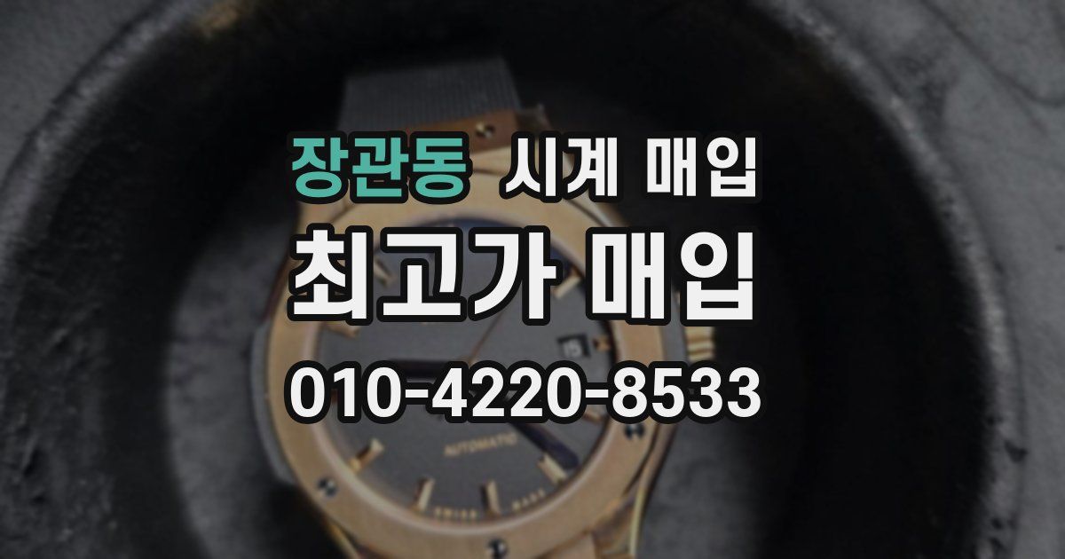 장관동 시계 매입