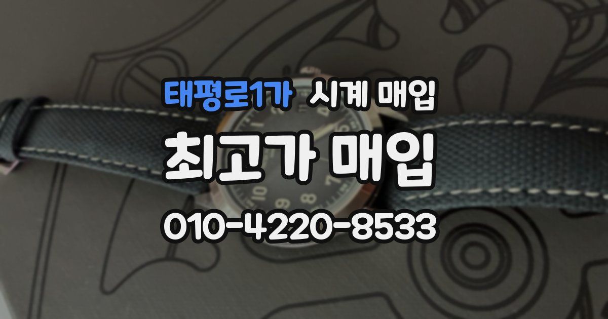 태평로1가 시계 매입