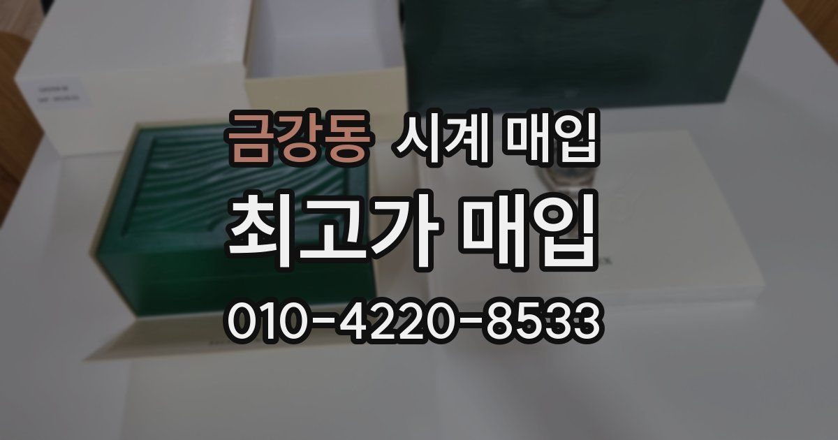 금강동 시계 매입