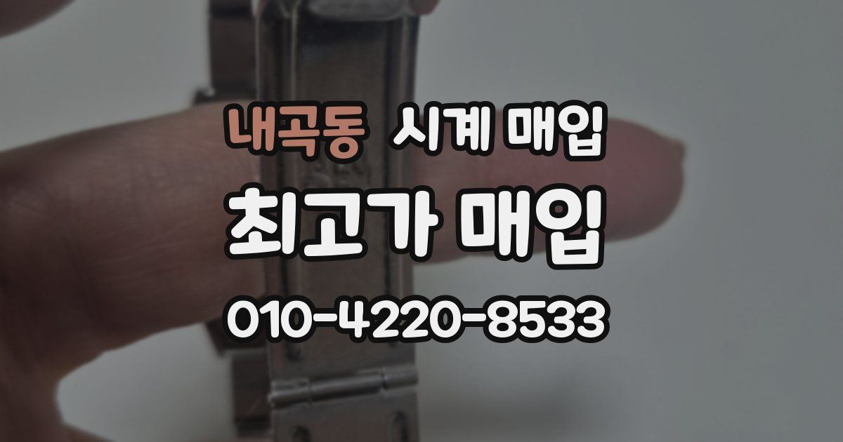 내곡동 시계 매입