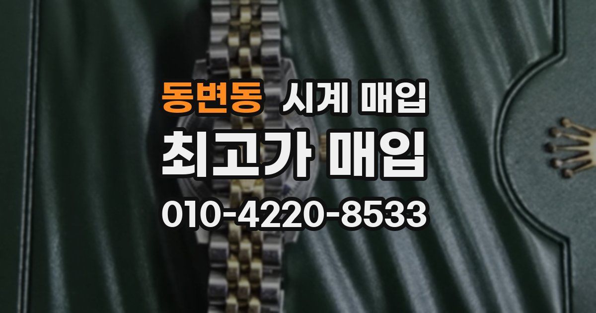 동변동 시계 매입