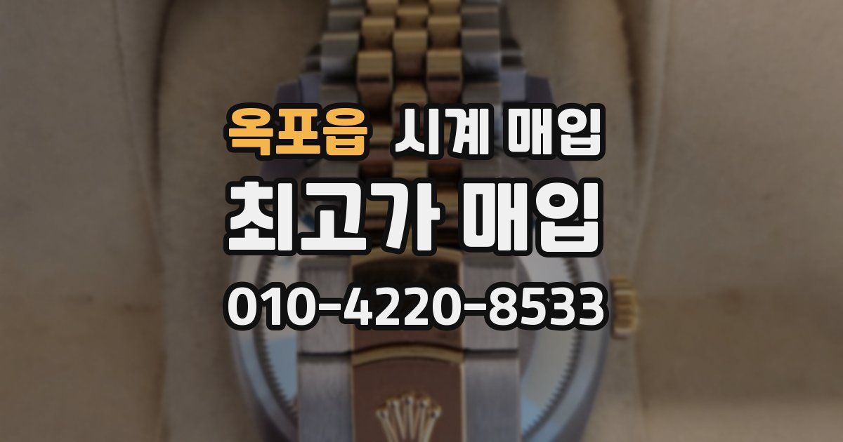 옥포읍 시계 매입