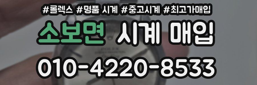 소보면 시계 매입