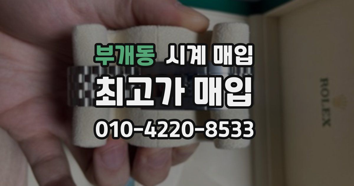 부개동 시계 매입