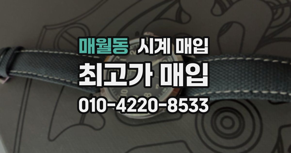매월동 시계 매입
