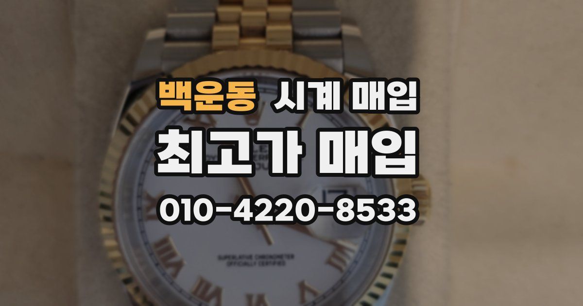 백운동 시계 매입