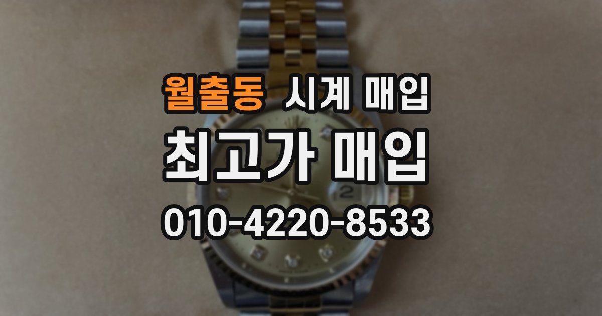 월출동 시계 매입