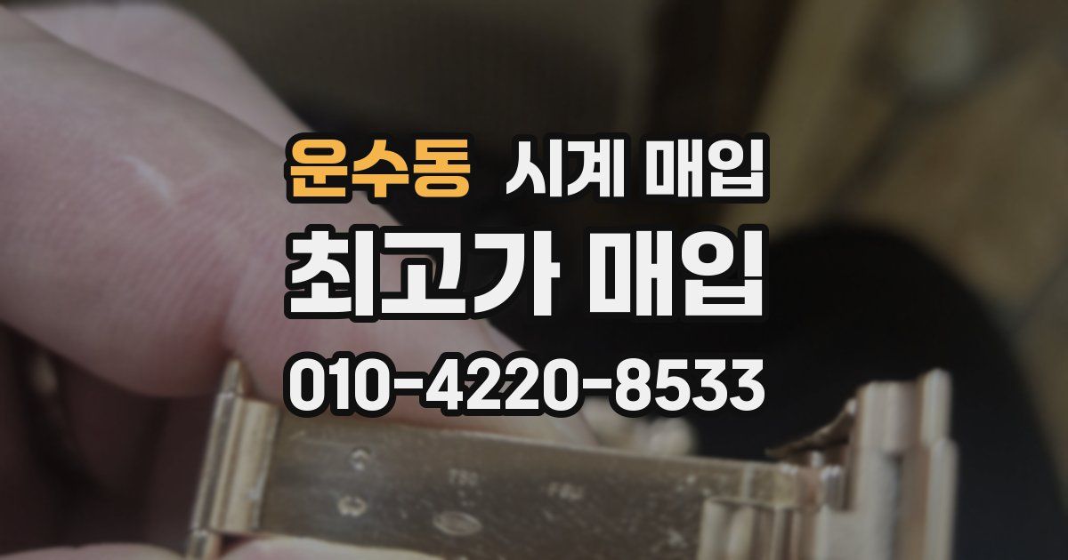 운수동 시계 매입