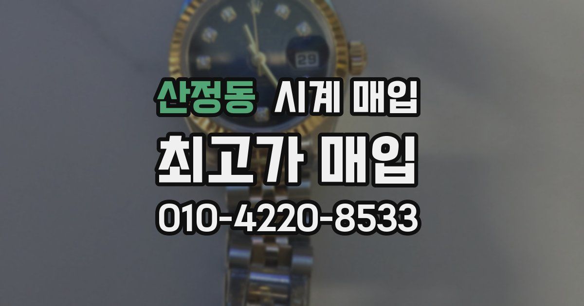 산정동 시계 매입