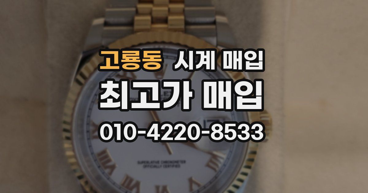 고룡동 시계 매입