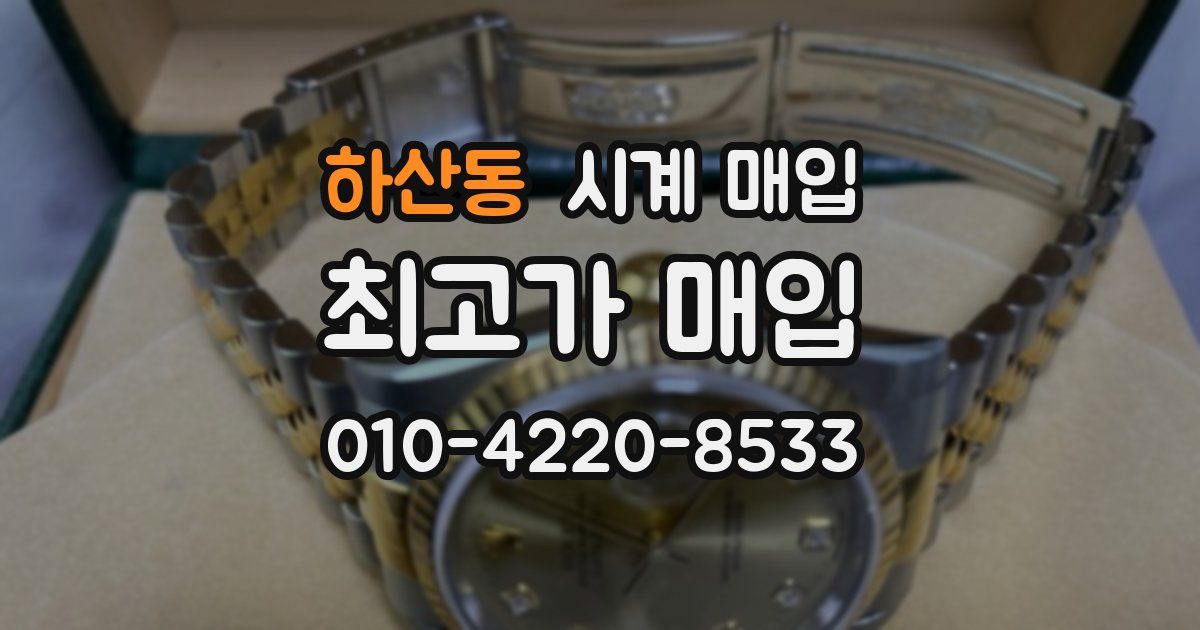 하산동 시계 매입