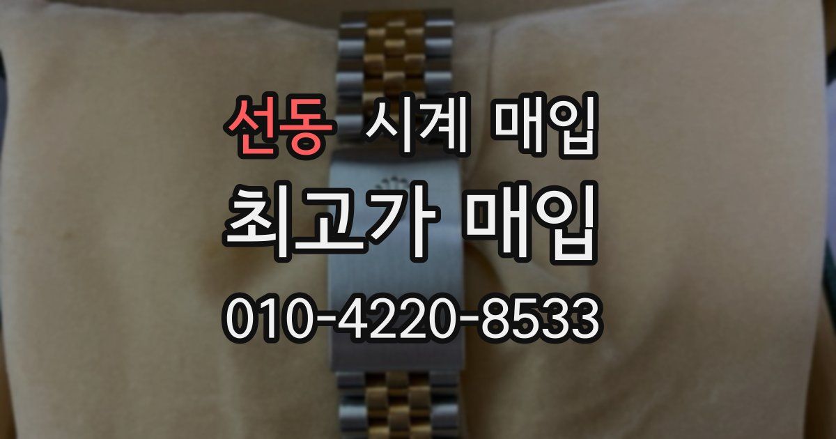 선동 시계 매입