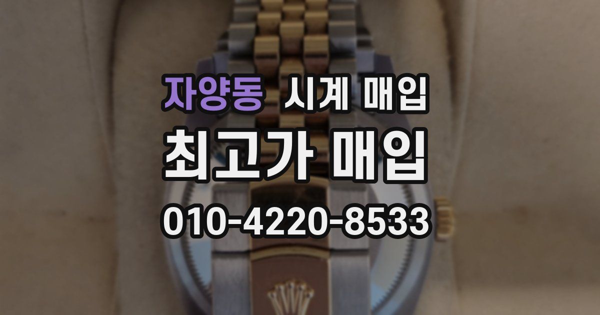 자양동 시계 매입