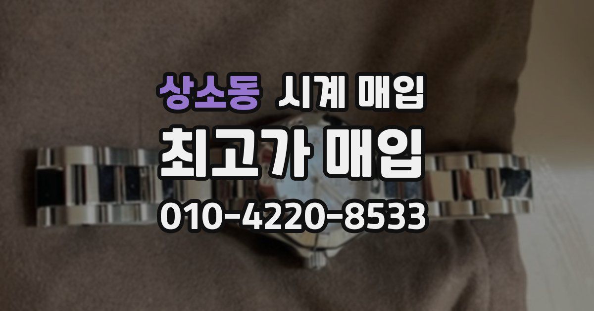 상소동 시계 매입