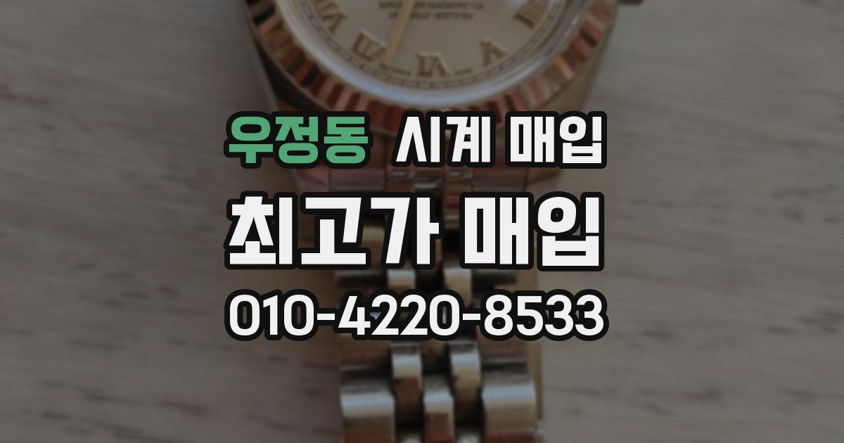 우정동 시계 매입