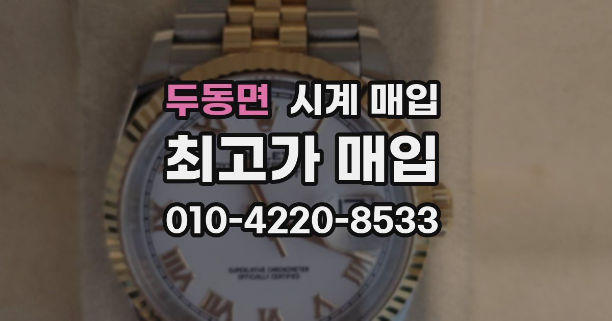 두동면 시계 매입