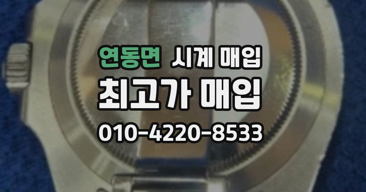 연동면 시계 매입
