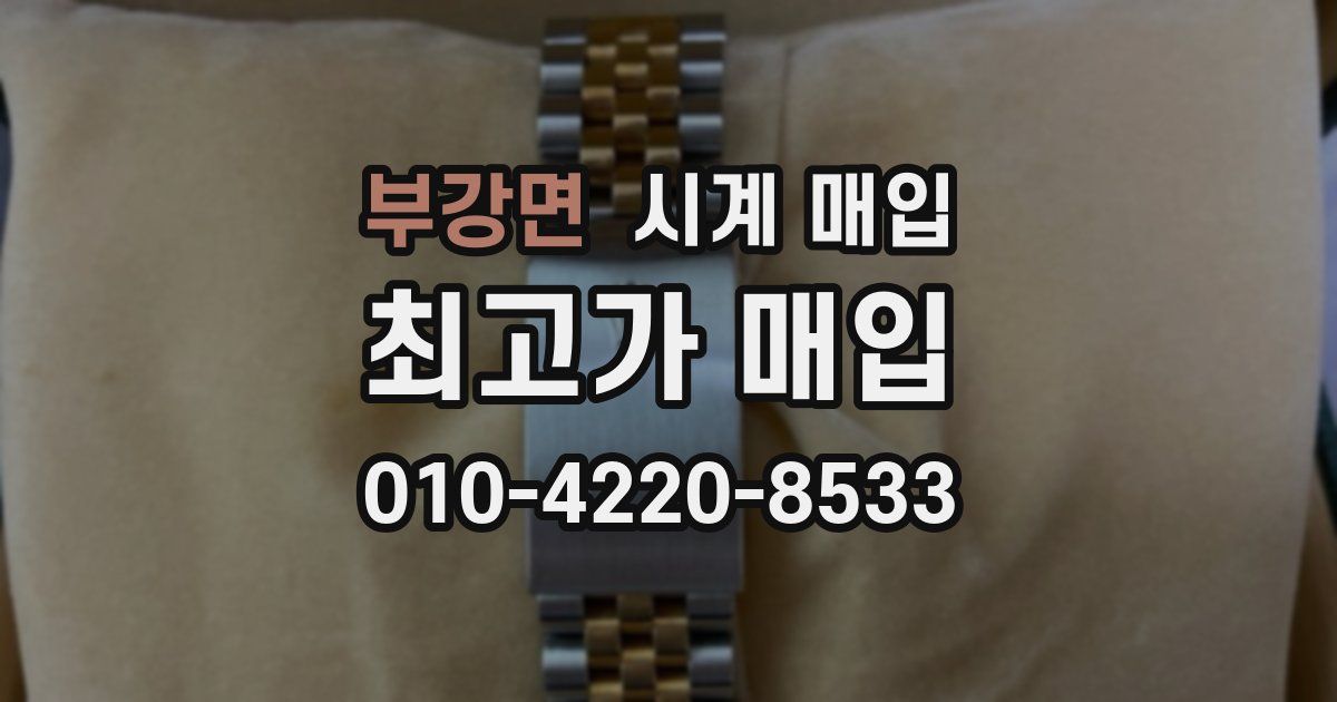 부강면 시계 매입
