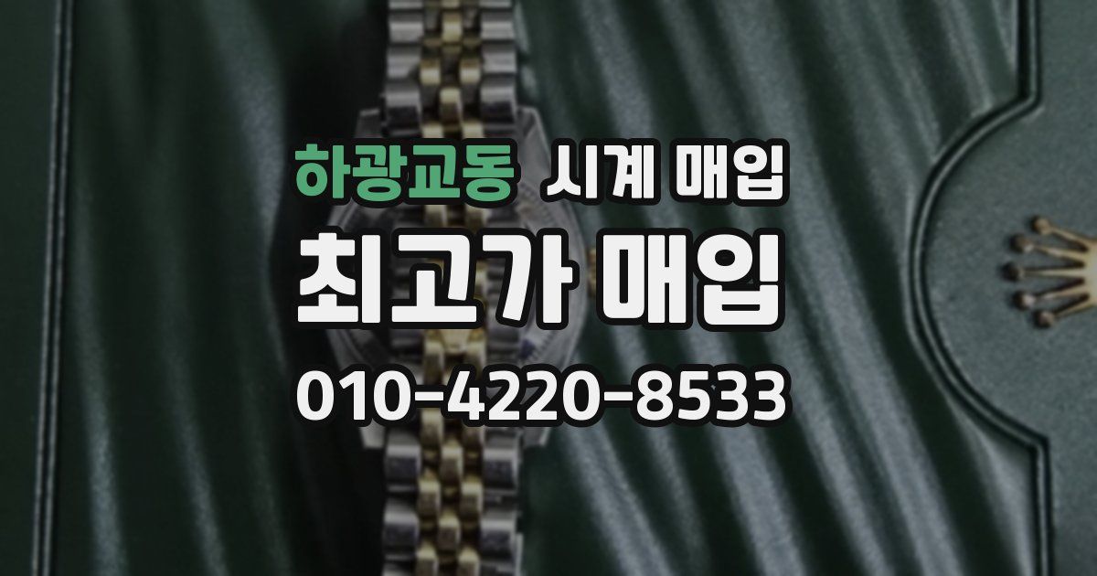 하광교동 시계 매입