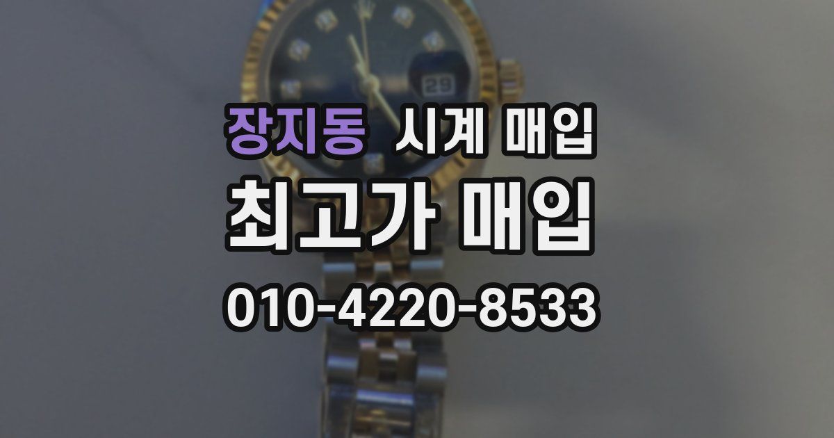 장지동 시계 매입