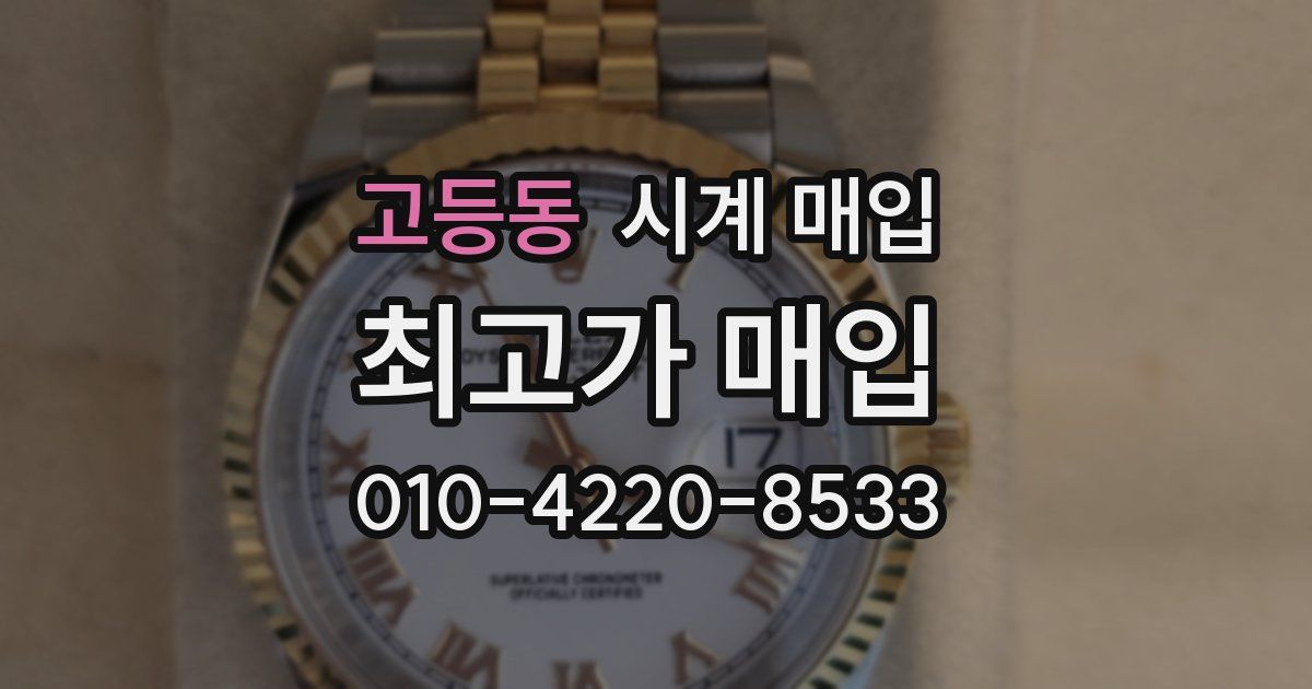 고등동 시계 매입