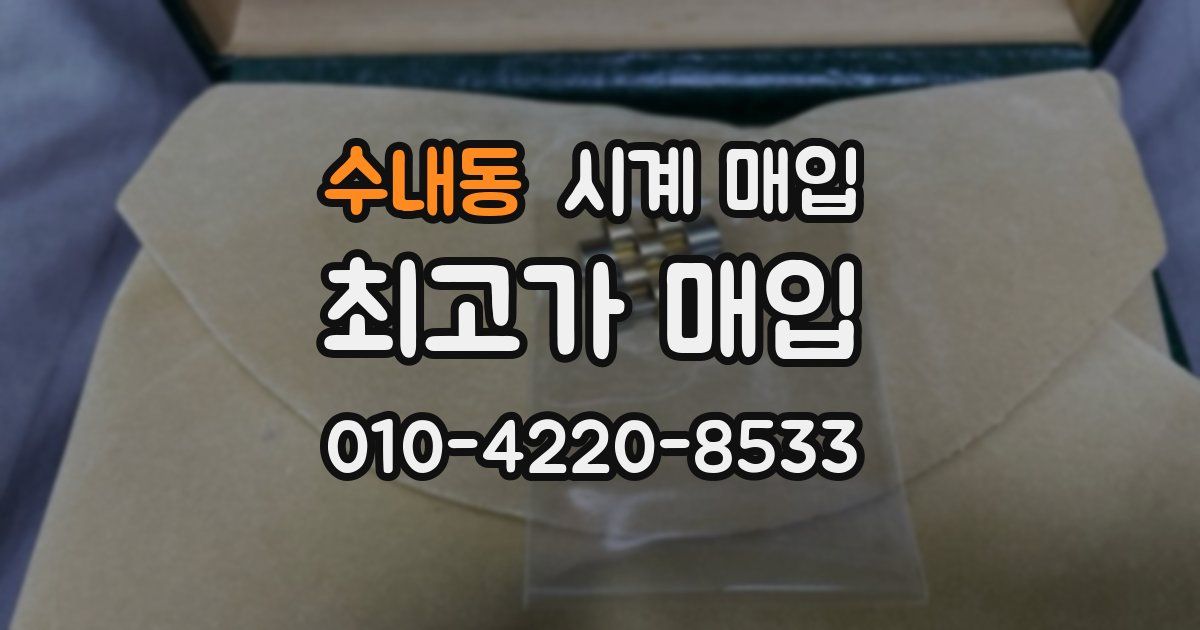 수내동 시계 매입