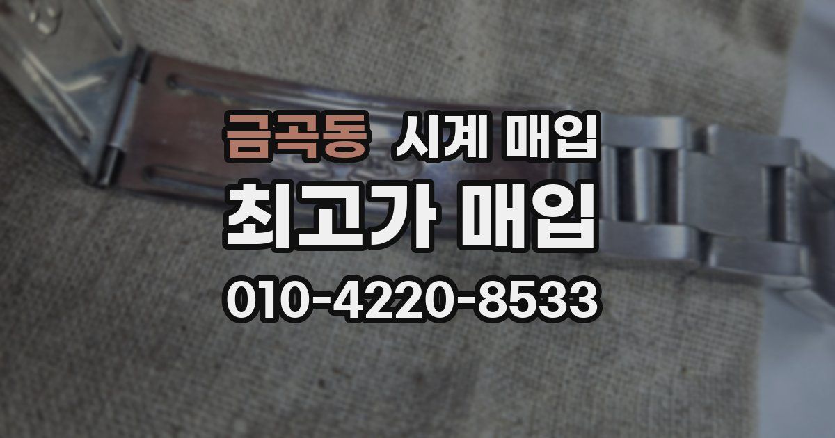 금곡동 시계 매입